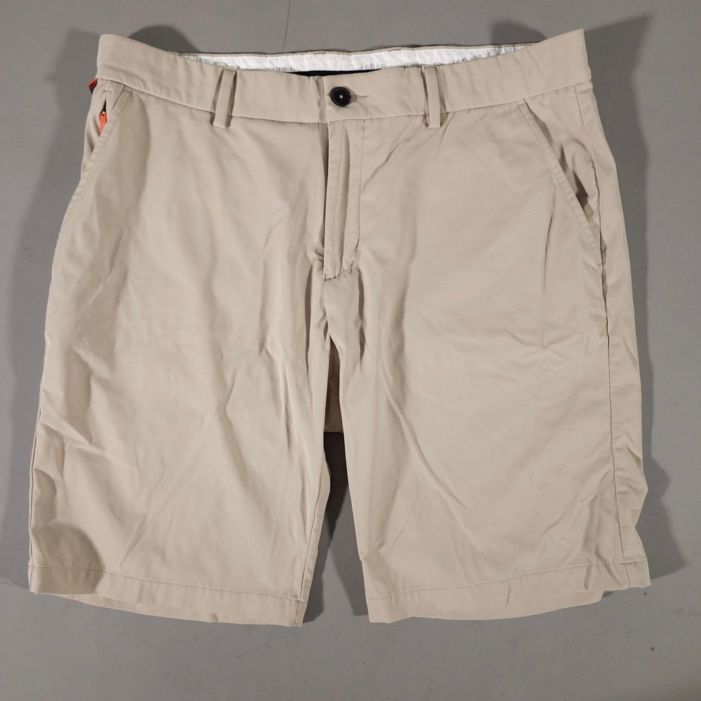 KJUS Golf Shorts Mens W36 Tan Khaki Regular Fit MG20-J08 Stretch Performance